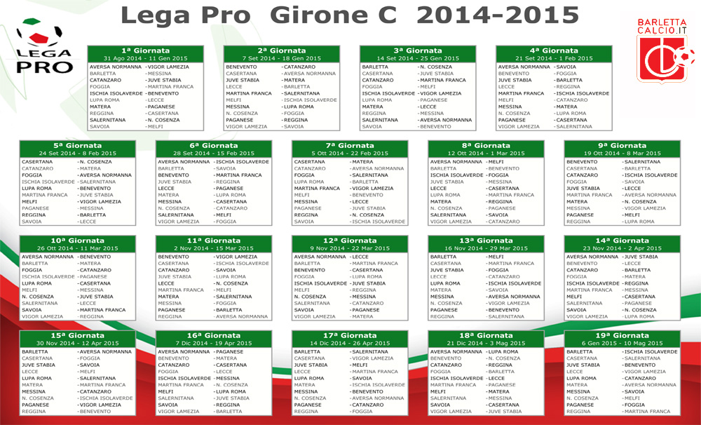 Calendario - Barlettacalcio.it